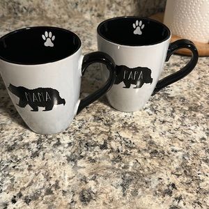 Mama and papa bear mug set